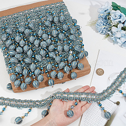 Бахрома из пластика для штор из бисера&nbsp;OCOR-WH0090-69C