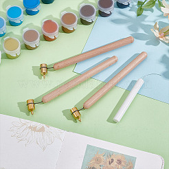 Ручка с деревянной ручкой для письма жидкостью&nbsp;AJEW-WH0696-066