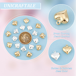 60 шт. 2-х цветные латунные подвески&nbsp;FIND-UN0015-50