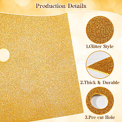 Квадратные наклейки на шапочку выпускника из блесток eva&nbsp;DIY-WH20053-05A