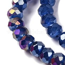 Запекание гальванических нитей стеклянных бусин&nbsp;LS-DGLA-A039-J6MM-B04