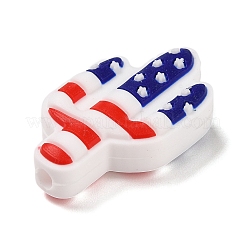 Силиконовые фокусные бусины ко Дню независимости&nbsp;LS-SIL-R147-01B