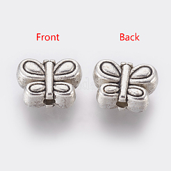 Сплавочные овальные бусины тибетского стиля &nbsp;TIBEB-6715-AS-NR