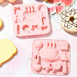 2 шт. силиконовые Молды на тему дня рождения для поделок своими руками&nbsp;ST-CJ0007-81