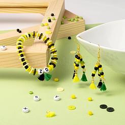 3 цвет 1155шт diy гана ямайская тема стрейч браслеты наборы для изготовления&nbsp;DIY-LS0001-22C