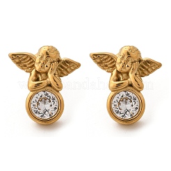 Серьги-гвоздики из нержавеющей стали 304&nbsp;EJEW-R026-02G