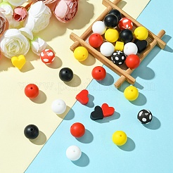 Пищевые экологически чистые силиконовые бусины&nbsp;SIL-YW0001-41