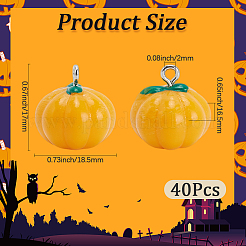 Подвески из непрозрачной смолы 40 шт.&nbsp;RESI-SP0001-49