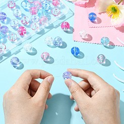 50шт УФ-покрытие прозрачные акриловые бусины&nbsp;MACR-CJ0002-13