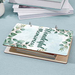 Деревянная папка с 2 кольцом&nbsp;DIY-WH0547-039