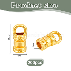 200 шт. наконечник шнура из цинкового сплава в тибетском стиле&nbsp;FIND-PH0028-31AG