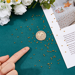 100 шт. круглые 925 серебряные бусины-разделители&nbsp;STER-DC0001-67