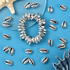80 шт. гальванизированные натуральные бусины из ракушек каури&nbsp;BSHE-LT0001-06P
