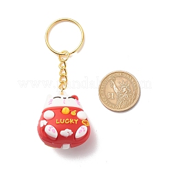 Брелки с подвесками из ПВХ пластика Lucky Cat&nbsp;KEYC-JKC00351