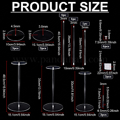 3 комплект акриловых полок для хранения шляп в 3 стилях&nbsp;ODIS-PH0001-84