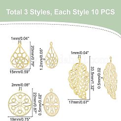 30 шт. 3 подвески из нержавеющей стали 304&nbsp;STAS-UN0035-39