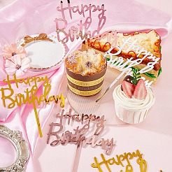 3 набор 3-х цветных акриловых украшений для торта&nbsp;DIY-SP0003-28