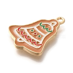 Новогодняя тема сплава эмали подвески&nbsp;ENAM-Q509-01KCG-07