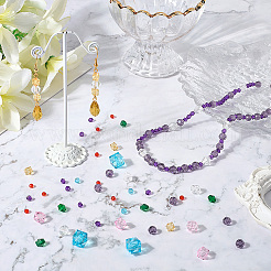 1240шт 9 стиля прозрачные стеклянные бусины&nbsp;EGLA-PA0001-07