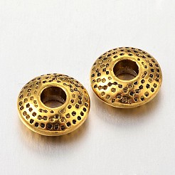 Тибетском стиле сплав Шарики прокладки&nbsp;TIBEB-R011-AG-FF