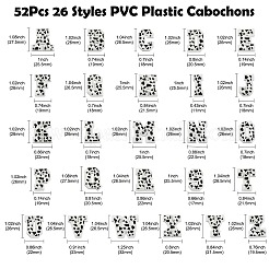 52 шт. 26 стиля ПВХ пластиковые кабошоны&nbsp;FIND-CJ0002-58