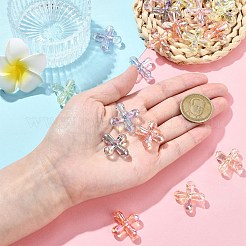 50шт УФ-покрытие прозрачные акриловые бусины&nbsp;MACR-CJ0002-21