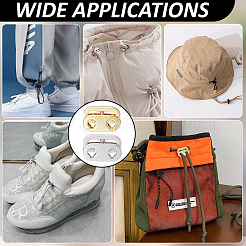 24 шт. 2-цветные литые пружинные шнуровые замки&nbsp;FIND-FG0005-27