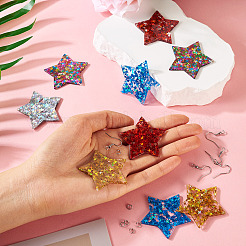 Набор для изготовления висячих сережек своими руками&nbsp;DIY-TA0006-55A