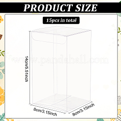 Прямоугольная прозрачная пластиковая коробка из пвх подарочная упаковка&nbsp;CON-BC0007-11C