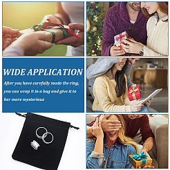 16 шт. 8 размера 201 нержавеющая сталь рифленые кольца для пальцев&nbsp;STAS-UN0041-45