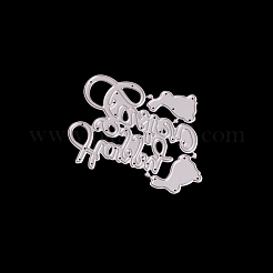 Слово счастливой пасхи рама из углеродистой стали умирает трафареты&nbsp;DIY-F028-03