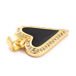 Латунные подвески с фианитами&nbsp;KK-J276-12G