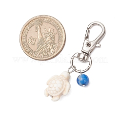 Подвеска в виде черепахи из окрашенной синтетической бирюзы&nbsp;HJEW-JM03762