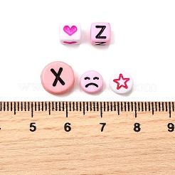 200 шт. Непрозрачные акриловые бусины&nbsp;MACR-FP0001-24