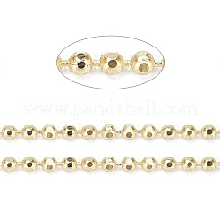 Латунные граненые шариковые цепи&nbsp;CHC-K011-35C