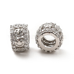 Покрытие стойки латунь микропаве прозрачные кубические циркониевые бусины KK-C010-59