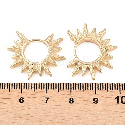 Латунные серьги обруча&nbsp;LS-EJEW-P334-01G