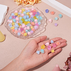 120шт 4 стиля матовые прозрачные акриловые бусины&nbsp;OACR-TA0003-53