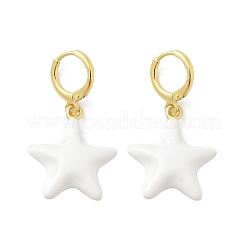 Латунные серьги обруча&nbsp;EJEW-S251-02A-G