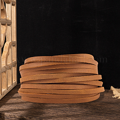 5 м плоские шнуры из коровьей кожи&nbsp;WL-GF0001-27C-01