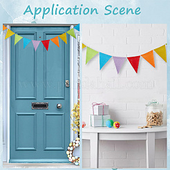 Льняные и бечевочные вымпелы флаги баннеры&nbsp;DIY-WH20001-99G