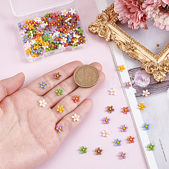 160 шт. 8-х цветные кабошоны из смолы для нейл-арта&nbsp;MRMJ-HY0001-40