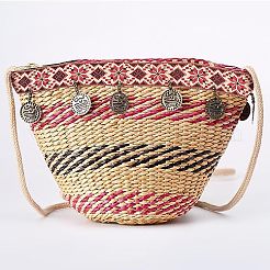 Лента из полиэстера в этническом стиле&nbsp;OCOR-WH0077-37B