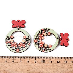 Подвески из дерева тополя с принтом&nbsp;FIND-N005-74B