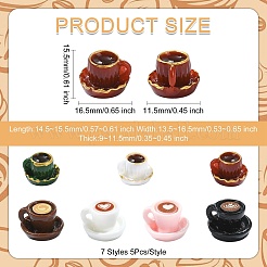 35 шт. 7 стиля миниатюрных украшений&nbsp;DJEW-CJ0001-26