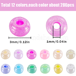 156г 12 стиля 8/0 стеклянных бисера&nbsp;SEED-SC0001-35A