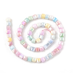 Гальванические непрозрачные стеклянные бусины&nbsp;EGLA-U004-02C