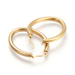 201 серьги-кольца из нержавеющей стали&nbsp;LS-EJEW-A052-16A