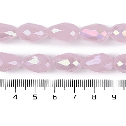 Непрозрачные однотонные гальванические стеклянные бусины&nbsp;EGLA-N013-J4mm-B01