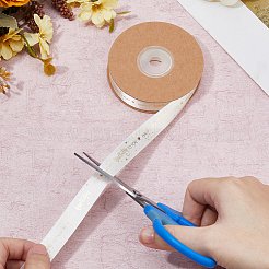 Лента из полиэстера с золотым тиснением&nbsp;OCOR-WH0082-243B